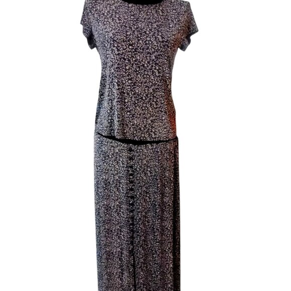 Vintage-Inspired 2pc – Briggs NY Paisley Maxi Skirt (XL) + Stretch Top (M) Boho - Picture 5 of 7